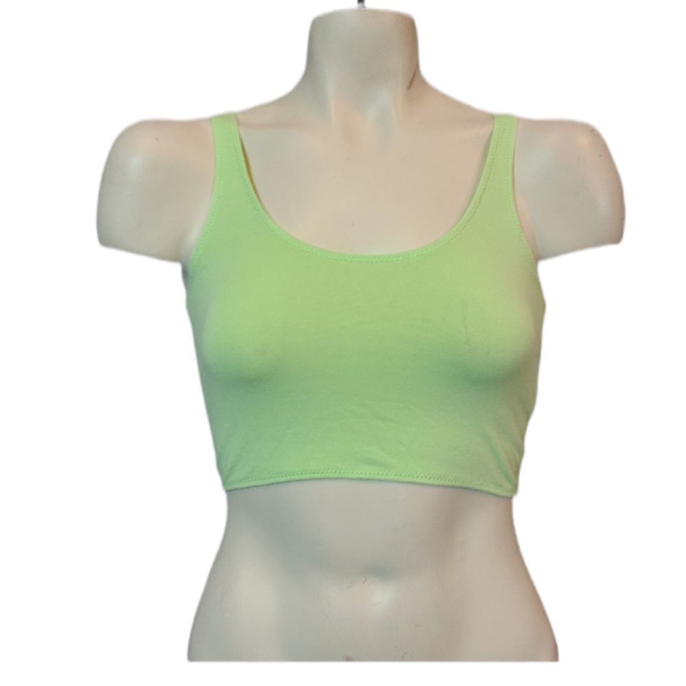 Topshop Green Crop Top Size US 0‎